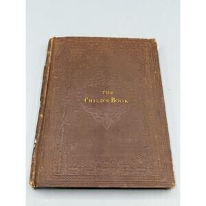Antique 1884 The Child’s Book Rev E Greenwald Religious Illustrated Book